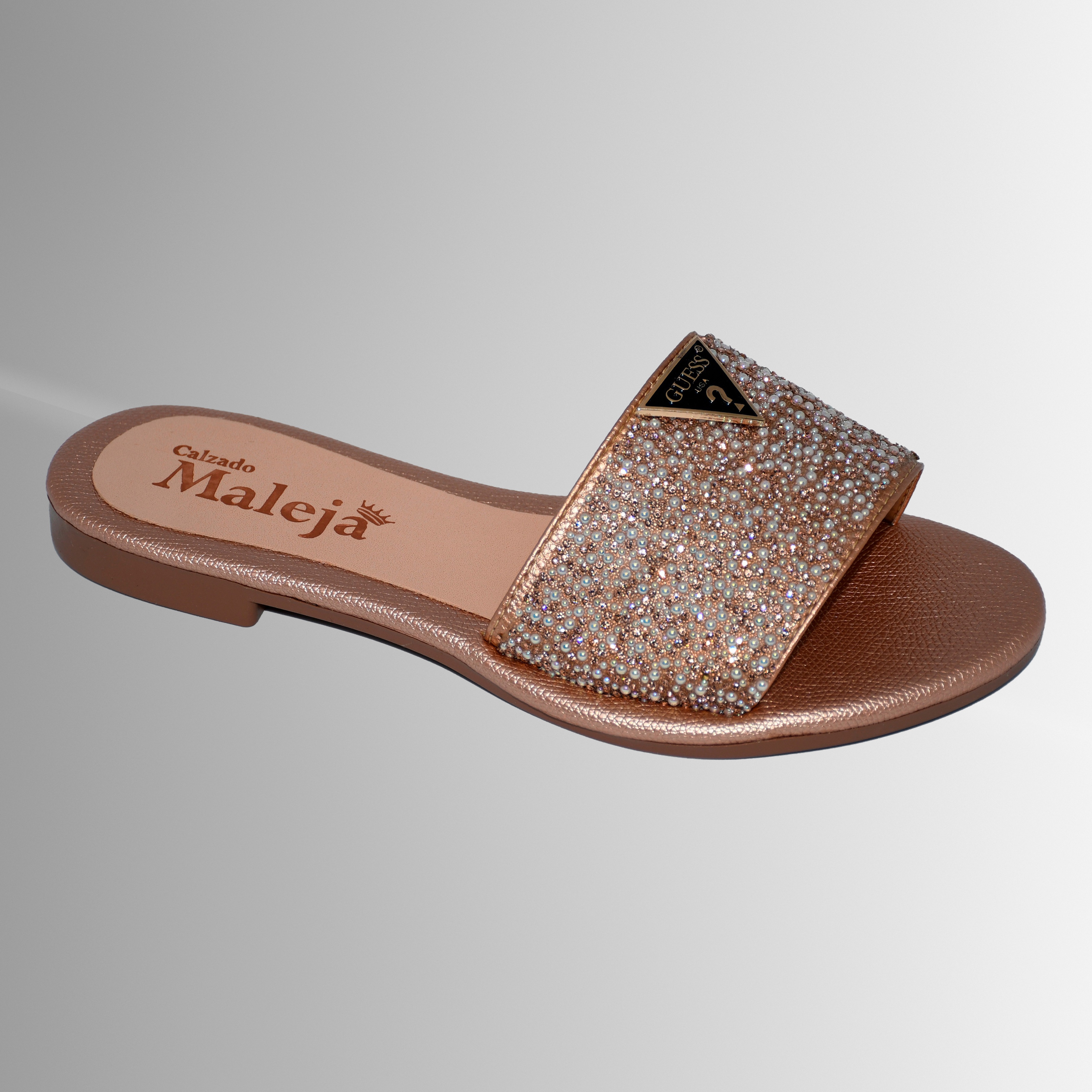 Sandalia Plana color Dorado