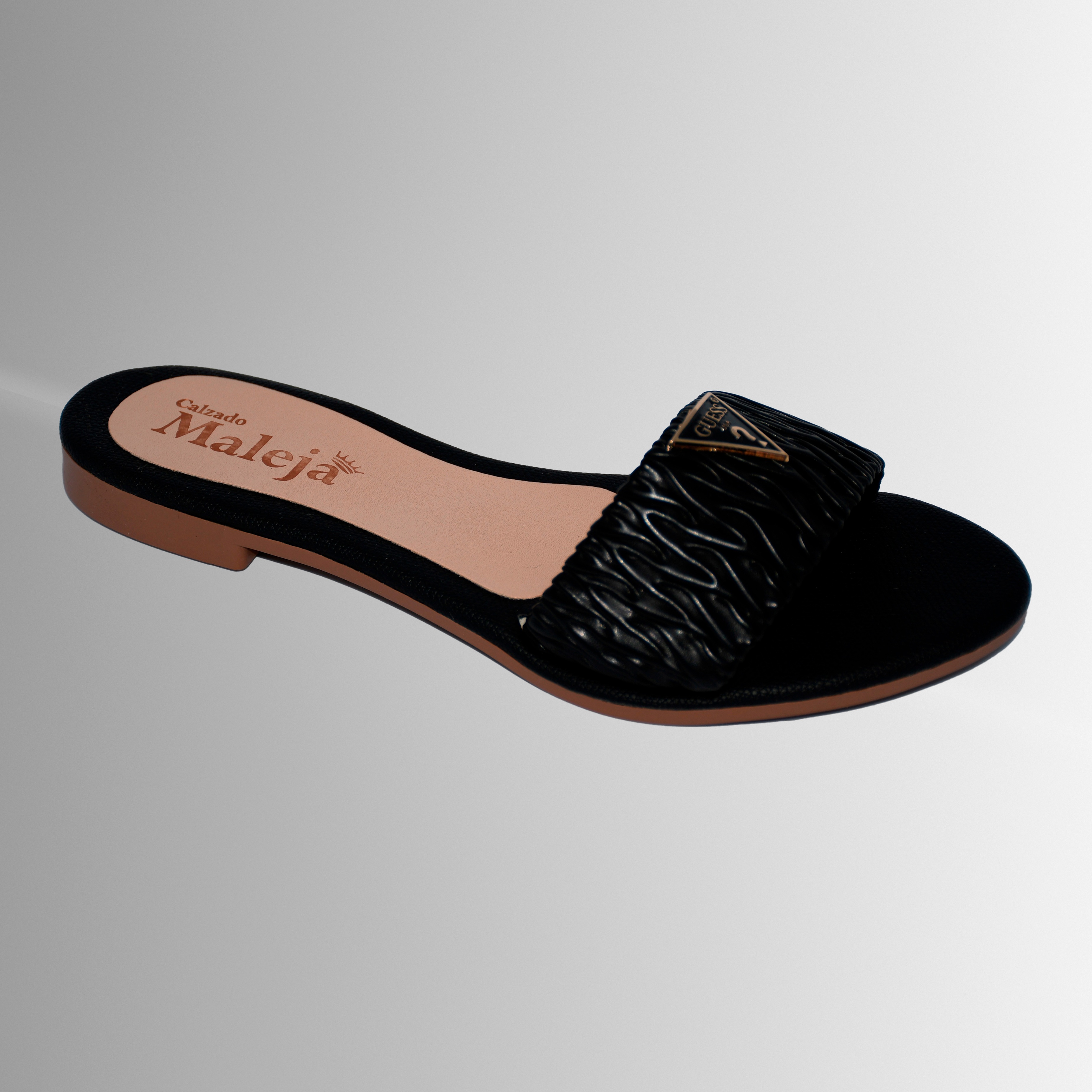 Sandalia Plana color Negro